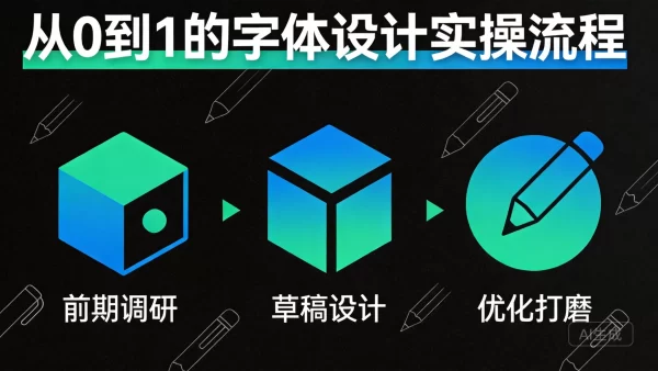 从0到1的字体设计实操流程