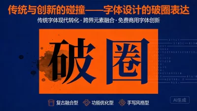 传统与创新的碰撞——字体设计的破圈表达