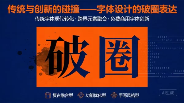 传统与创新的碰撞——字体设计的破圈表达