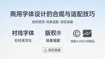 商用字体设计的合规与适配技巧